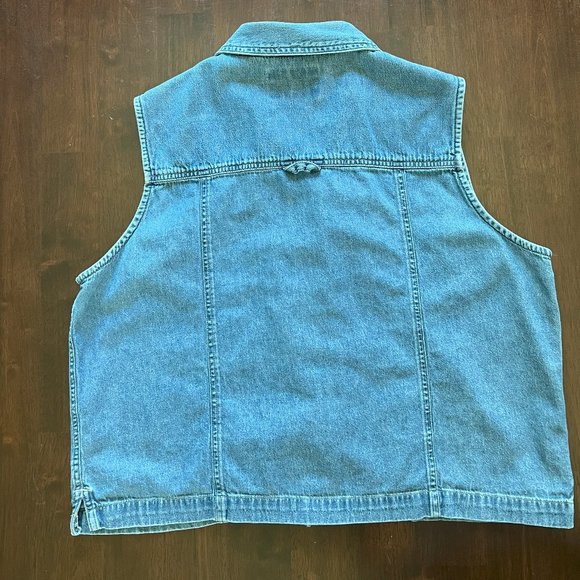 Blue Jean Basic Editions Vest Small Fit - Picture 2 of 4